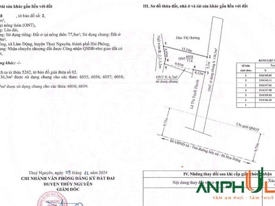 Cần bán lô đất Phường Thiên Hương   xã Lâm Động , TP Hải Phòng 1