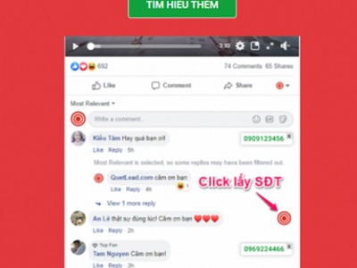 Quét lead - công cụ cho phép quét nhanh số điện thoại của bất kỳ ai trên facebook 0
