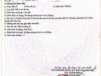 Bán biệt thự liền kề lô b203 - bt1a mễ trì thượng, mặt tiền rộng, đường ô tô, phù hợp làm văn phòng 3