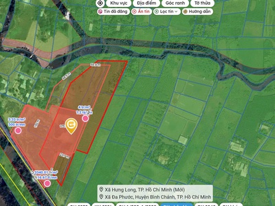 Đất mặt tiền - hưng long, đa phước, bình chánh 15000m  chỉ  70 tỷ, 3
