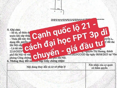 Cần tiền bán gấp đất xây ccmn cạnh đh quốc gia vị trí đắc địa. 2