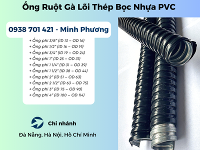 Ống Ruột Gà Lõi Thép Bọc Nhựa PVC   Linh Hoạt, Chống Cháy, Phù Hợp Mọi Công Trình 2