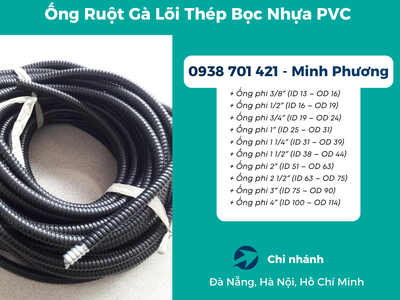 Ống Ruột Gà Lõi Thép Bọc Nhựa PVC   Linh Hoạt, Chống Cháy, Phù Hợp Mọi Công Trình 1