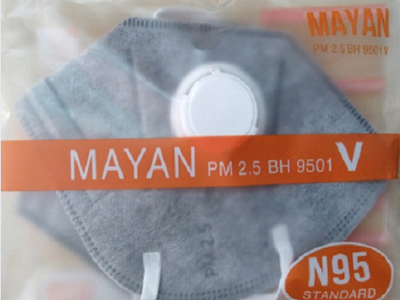 Giải pháp bảo vệ hô hấp với khẩu trang than hoạt tính MAYAN PM2.5 BH9501 có van 1