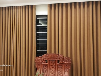 Rèm Cửa Hai Lớp Tông Nâu Sang Trọng   Giải Pháp Hoàn Hảo Cho Không Gian Phòng Khách Đẳng Cấp 1