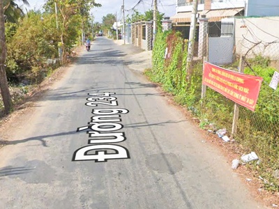 Cần bán 526m2 đất thổ cư mt đường nhựa xe tải tới đất 0