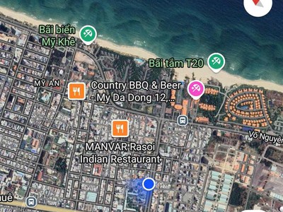 Cần bán đất đường hồ xuân hương, dt 265m2 ngang 10m gần biển mỹ khê 4