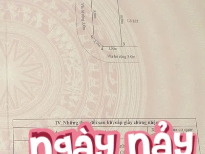 Lô góc ngã 4 siêu đẹp - tđc vĩnh niệm - 51m - ngang 5m - đường 12m 3