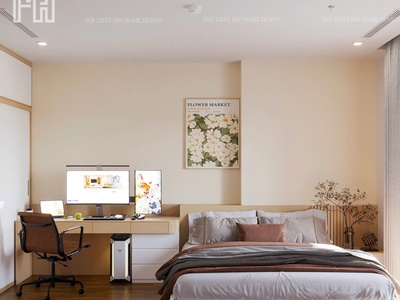 Thiết kế   thi công nội thất căn hộ 2 phòng ngủ chỉ từ 69 triệu 1