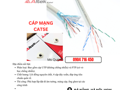 Cáp mạng CAT5E Altek Kabel Đà Nẵng, Hà Nội, Sài Gòn 0