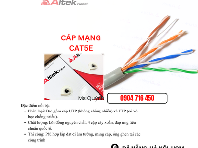 Cáp mạng CAT5E Altek Kabel Đà Nẵng, Hà Nội, Sài Gòn 2