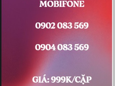 Cặp đôi trả trước mobifone - giá siêu rẻ 0