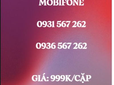Cặp đôi trả trước mobifone - giá siêu rẻ 10