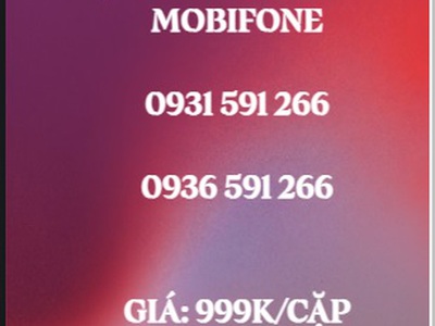 Cặp đôi trả trước mobifone - giá siêu rẻ 12