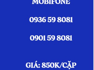 Cặp đôi trả trước mobifone - giá siêu rẻ 7