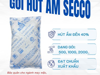 Gói Hút Ẩm Silicagel Secco 50g - Bảo Quản May Mặc, Đồ Gỗ 0