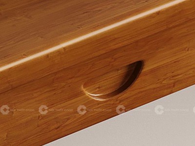 Bàn Làm Việc Gỗ Tự Nhiên Tích Hợp 2 Hộc Kéo Tiện Lợi 0