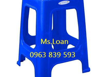 Ghế đẩu ngồi bàn cao, ghế nhựa cao sọc bền 8