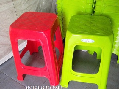Ghế đẩu ngồi bàn cao, ghế nhựa cao sọc bền 4