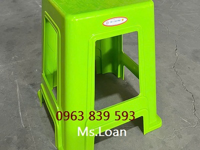Ghế đẩu ngồi bàn cao, ghế nhựa cao sọc bền 2