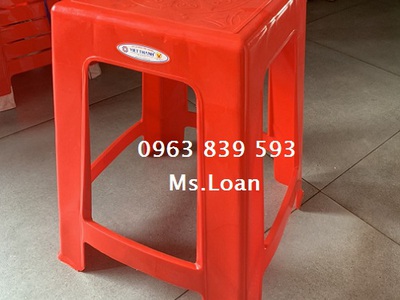 Ghế đẩu ngồi bàn cao, ghế nhựa cao sọc bền 5