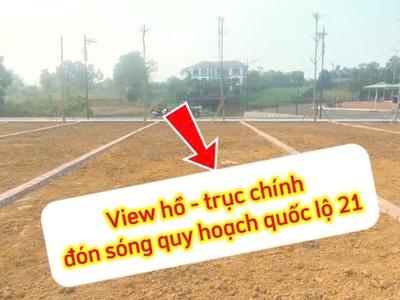 Cần tiền bán lỗ đất đẹp sát ql21 hòa lạc view hồ thoáng mát. 3