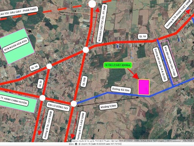 Bán 1448m2 đất thổ cư tân nghĩa - hàm tân view đẹp giá rẻ 950 triệu 4