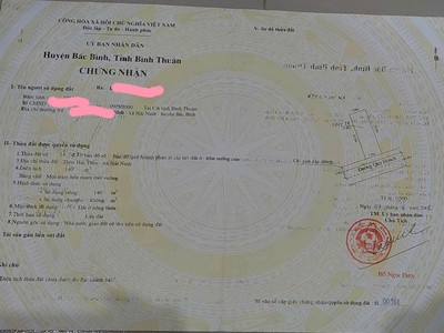 Đất đẹp   giá tốt    chính chủ cần bán gấp tại  xã hải ninh, huyện bắc bình, bình thuận 0