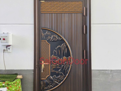 Cửa Thép Vân Gỗ Sang Trọng Nổi Bật 1