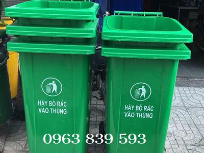 Thùng rác nhựa 240lit đựng rác ngoài trời 5
