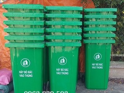 Thùng rác nhựa 240lit đựng rác ngoài trời 1