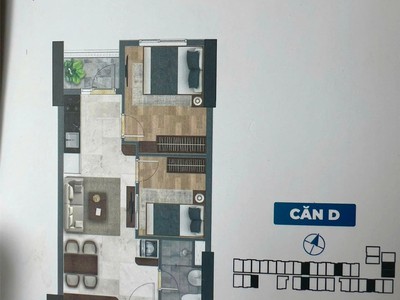 Chính chủ cần bán cc bcons solary, 400 triệu  20 , dt 47.03 m2, 2pn   1wc, giá 1,753 tỷ 4