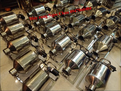 Máy rang đậu đen, bột đậu đen mix vừng đen  mè đen 1