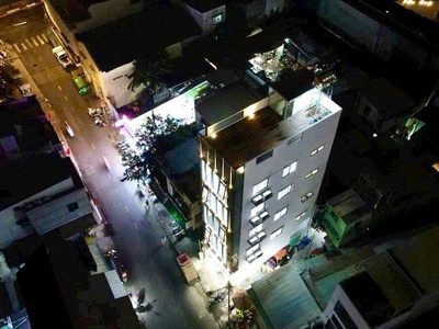 Siêu phẩm 5 tầng - mặt tiền kd đ.đề thám, p.cầu ông lãnh, quận 1 - hdt đều 60tr/th - căn góc 2 mt 1