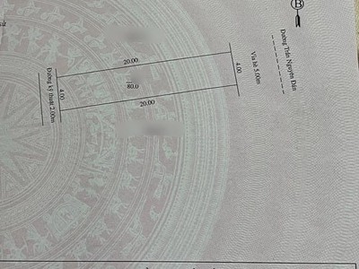 Bán lô đất mặt đường Trần Nguyên Đán, ph Thanh Bình, TP HD, 80m2, mt 4m, đường 17.5m 2