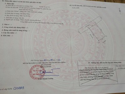 Cần bán lô đất ngõ 22 Cát Vũ, Tràng Cát 50m2 giá chỉ 1.4 tỷ 2