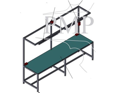 Bàn thao tác khung nhôm định hình 3000x800x2120 1