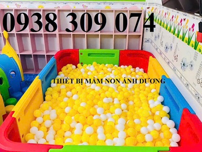 Nhà banh nhựa đa năng giá rẻ, nhà banh sắt cầu trượt mầm non 0