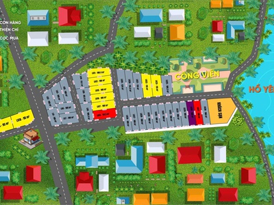 Đất view hồ, đối diện công viên không gian sống xanh, thoáng mát giữa lòng hoà lạc - xuân mai 3