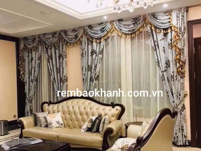 Rèm Cửa Phòng Khách Tân Cổ Điển Cao Cấp   Giải Pháp Trang Trí Sang Trọng Cho Không Gian 0