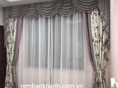 Rèm Cửa Phòng Khách Tân Cổ Điển Cao Cấp   Giải Pháp Trang Trí Sang Trọng Cho Không Gian 1