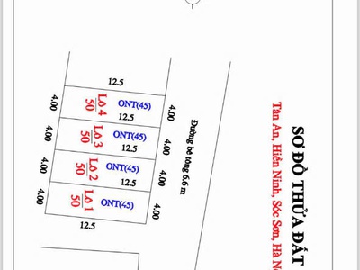 Bìa làng tân an, nội bài 52m2 đường 6m giá chỉ 2 tỷ 1