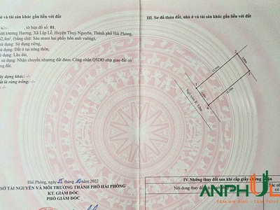 Cần bán 02 lô đất đường Hương, Phường Nam Triệu, TP Hải Phòng 3