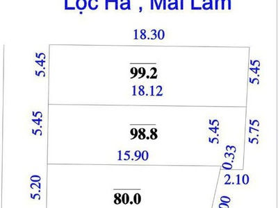 Chính chủ gửi bán đất nền đã chia ô đẹp tại Mai Lâm - Đông Anh 1