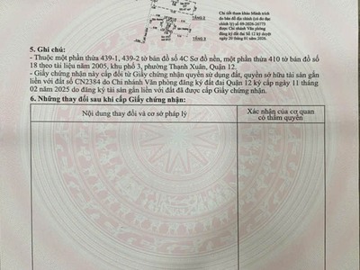 Chính Chủ Bán Nhà   80/10 Thạnh Xuân 43   Giá 5,72 Tỷ 12