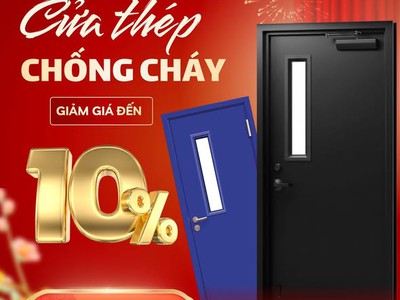Cửa thép chống cháy bảo vệ tối đa cho công trình 3