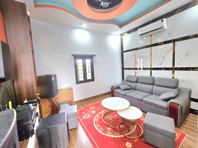 Nhà đẹp 4 tầng bình chiểu thủ đức   70m    karaoke   xông hơi   hẻm xe hơi   6.15 tỷ 2