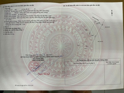   Chủ Gửi Bán LÔ ĐẤT THỔ CƯ ĐẸP   Mỹ Hòa, Mỹ Phong - Tp. Mỹ Tho. Giá cả tuyệt vời. 5