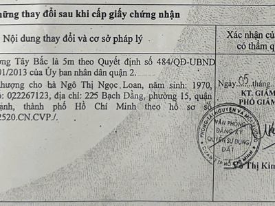 Chính chủ bán nhà cấp 4 hẻm oto con đường số 5 bình trưng tây, quận 2 ,100m2 sổ hồng riêng 1