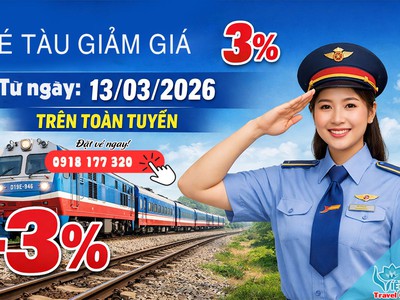 Đường sắt Việt Nam giảm giá vé đồng loạt toàn tuyến 0